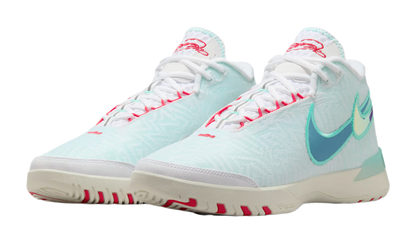 Nike Lebron NXXT Genius EP Abrasion Resistant Breathable Support Grip Mid Top Basketball Shoes Mens White vjkicks