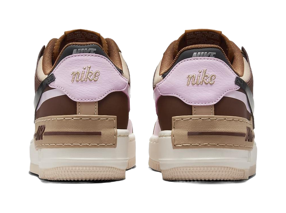 Nike Air Force 1 Low Shadow Light British Tan Pink Foam Womens vjkicks