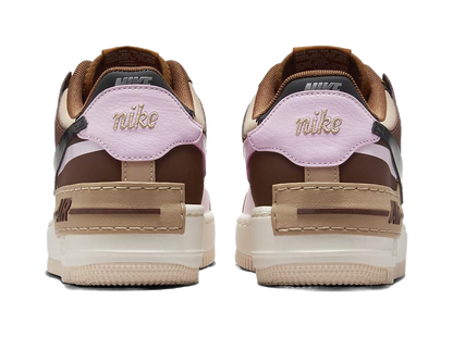 Nike Air Force 1 Low Shadow Light British Tan Pink Foam Womens vjkicks