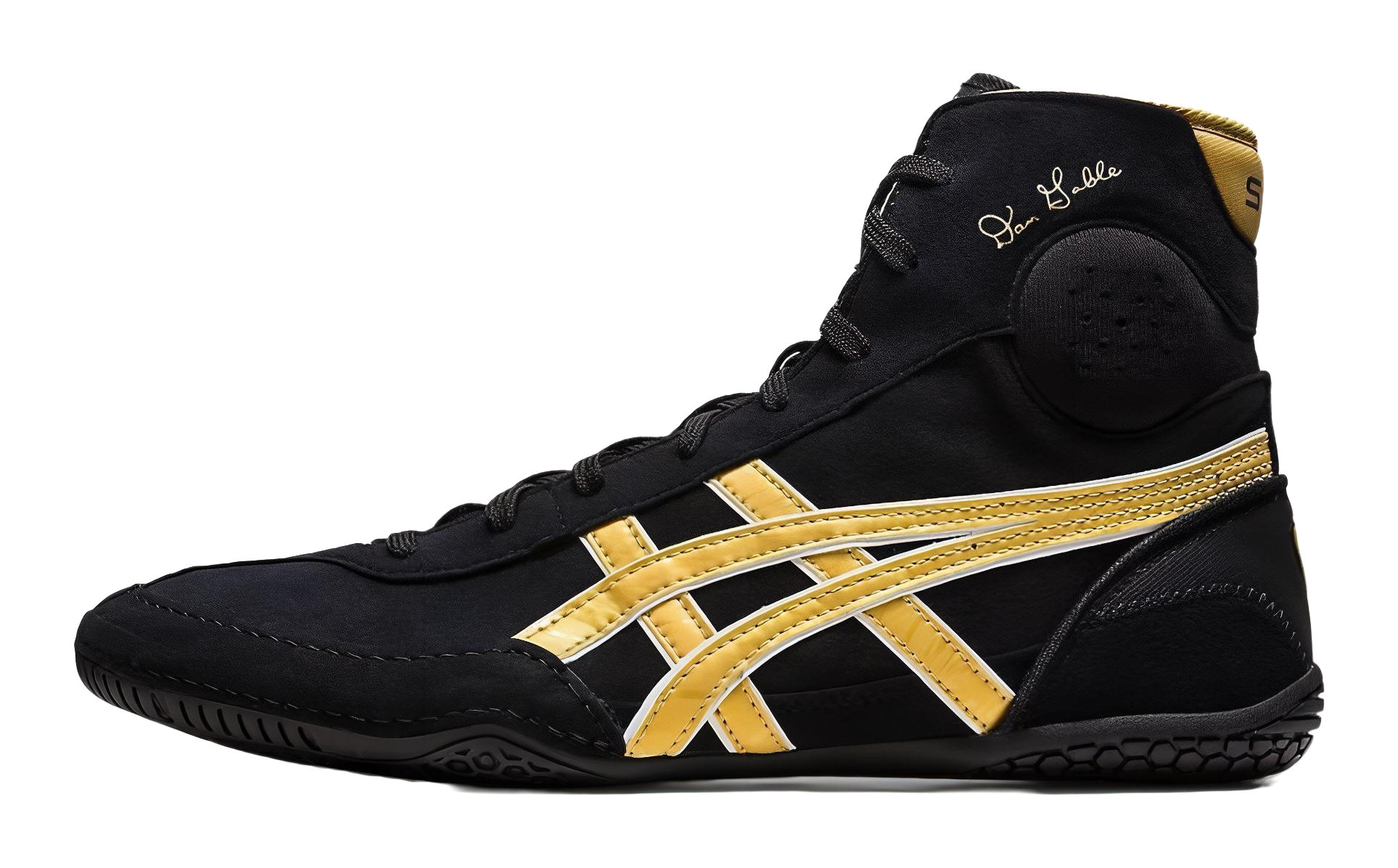 ASICS Dan Gable Evo 3 Black Rich Gold vjkicks