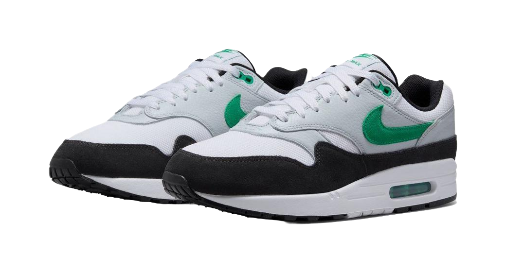 Nike Air Max 1 White Black Stadium Green vjkicks