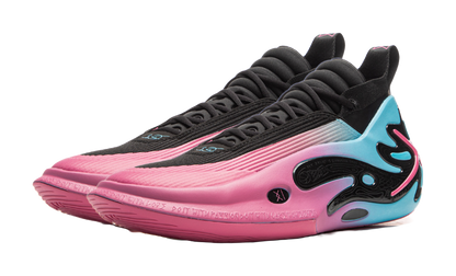 LINING Wow11 Basketball Shoes Mens Mid top Black Pink vjkicks