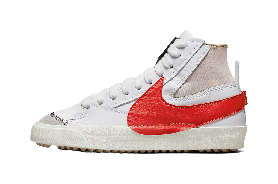 Nike Blazer Mid 77 Jumbo White Habanero Red vjkicks