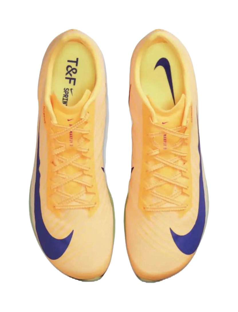Nike Maxfly 2 Rebound Functionality Orange Sprint Track And Field Shoes Mens vjkicks