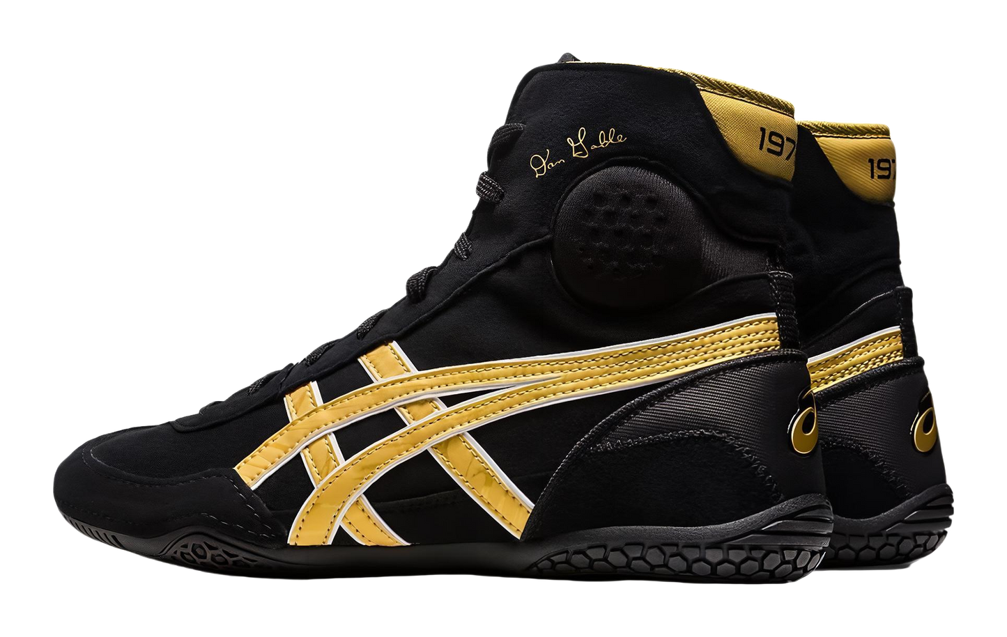 ASICS Dan Gable Evo 3 Black Rich Gold vjkicks