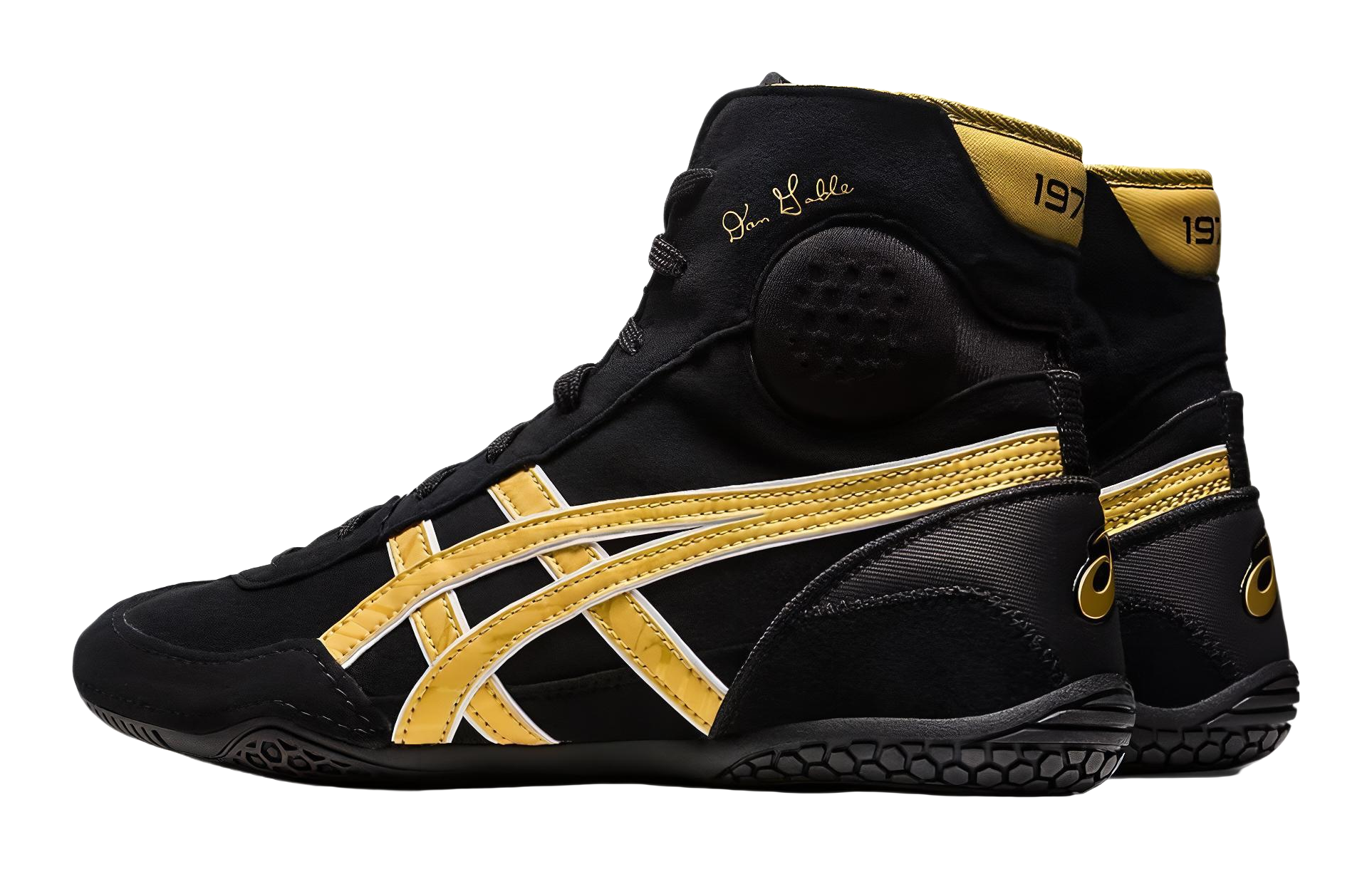 ASICS Dan Gable Evo 3 Black Rich Gold vjkicks