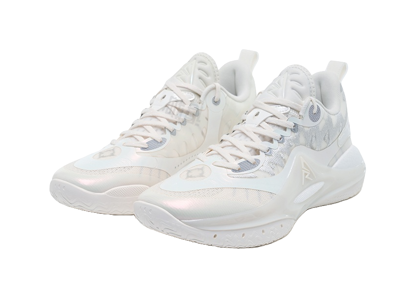 RIGORER Rieves Second Generation Basketball Shoes Mens Low top Ecru/Silver vjkicks