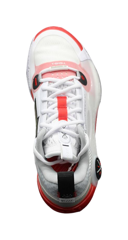 LiNing Wades Way 10 Low Cushioning, Wear Resistant Low Top Basketball Shoes Mens White Red vjkicks