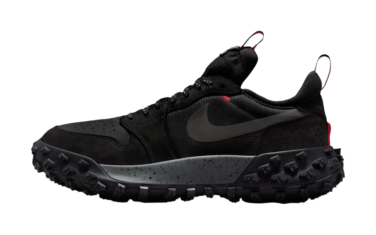 Jordan Air Jordan 1 Low top Running Shoes Mens Black Red vjkicks