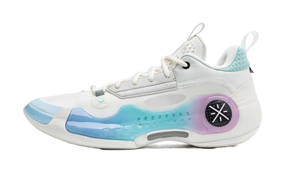 LiNing Wades Way 10 Low Anti-Slip Wear-Resistant Low-Top Basketball Shoes Unisex White Blue vjkicks