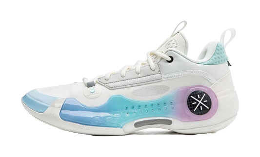 LiNing Wades Way 10 Low Anti-Slip Wear-Resistant Low-Top Basketball Shoes Unisex White Blue vjkicks