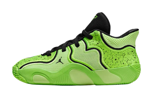 Jordan Tatum 3 Abrasion Resistant Low top Kids Training Shoes Electric Green Black vjkicks