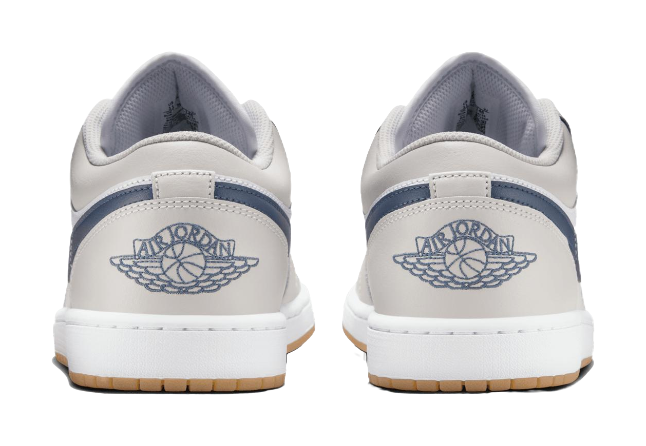 Jordan 1 Low Midnight Navy Neutral Grey vjkicks