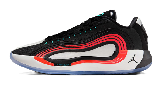 Jordan Luka 4 Anti Slip Wear Resistant Low Top Basketball Shoes Unisex Black White Red Asian Version vjkicks