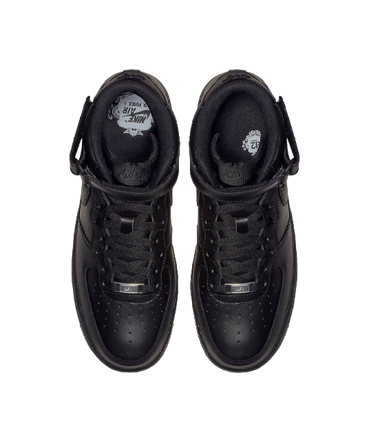 Nike Air Force 1 Mid Triple Black vjkicks