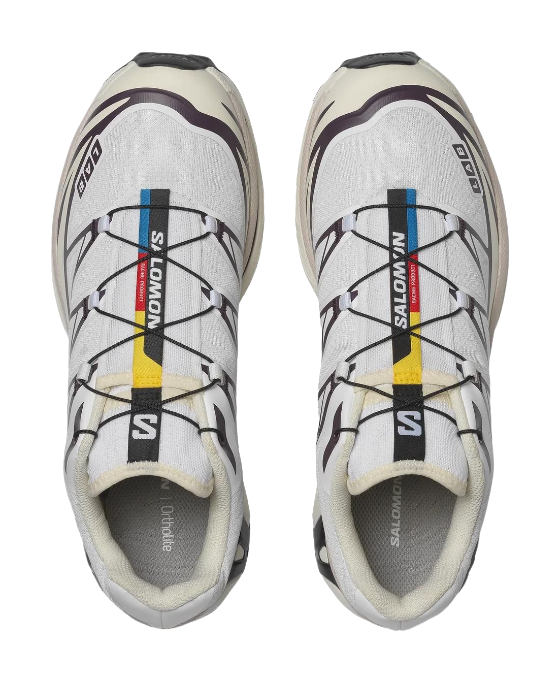 SALOMON XT 6 Cushioning Coverage Support Abrasion Resistant Low top Casual Running Shoes Unisex White vjkicks