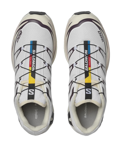 SALOMON XT 6 Cushioning Coverage Support Abrasion Resistant Low top Casual Running Shoes Unisex White vjkicks