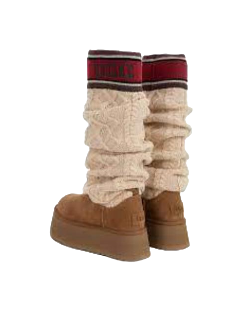 UGG Classic Sweater Letter Tall Chestnut Womens vjkicks