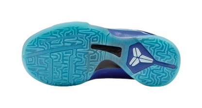 Nike Zoom Kobe 5 Slip Resistant Abrasion Resistant Low top Childrens Basketball Shoes Blue vjkicks