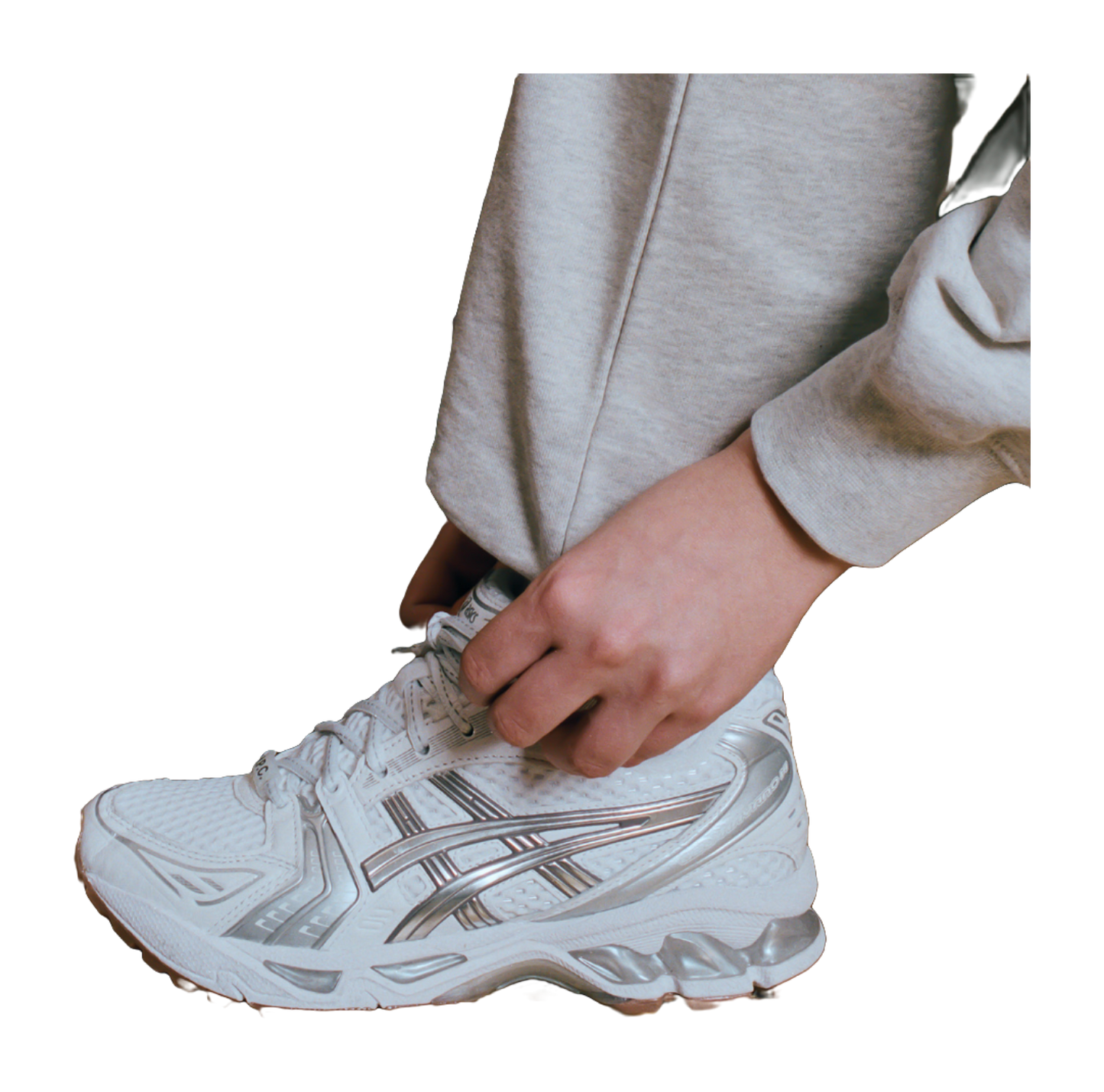 ASICS Gel Kayano 14 A.P.C. White Pure Silver vjkicks