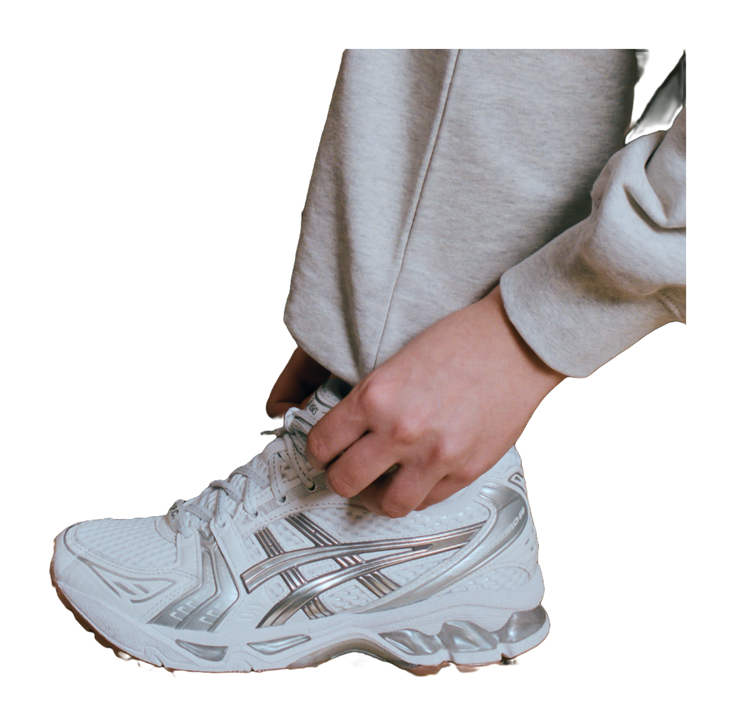 ASICS Gel Kayano 14 A.P.C. White Pure Silver vjkicks