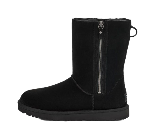 UGG Classic Short Zip Black Womens vjkicks