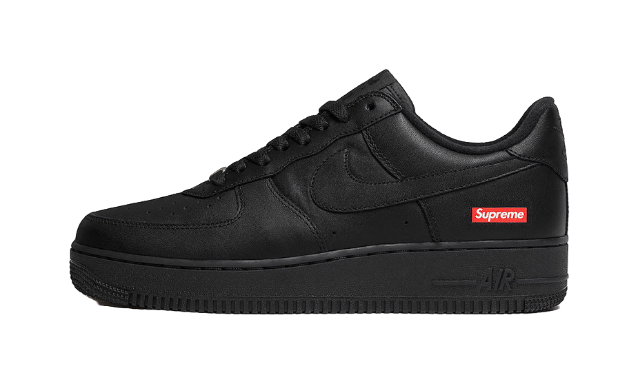 Nike X Supreme Air Force 1 Low Box Logo Black vjkicks
