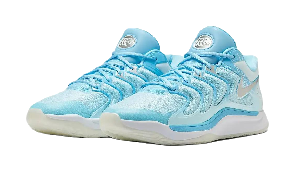 Nike KD 17 Anti-Slip Wear-Resistant Low-Top Basketball Shoes Mens Blue vjkicks