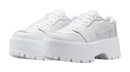 Jordan 1 Brooklyn Low White Metallic Silver Womens vjkicks