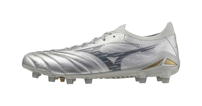 Mizuno Morelia Neo 4 Cushioned Slip Resistant Abrasion Resistant Soccer Shoes Mens Silver vjkicks