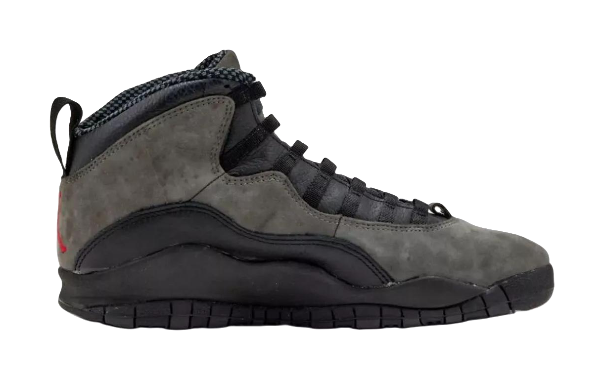 Jordan Air Jordan 10 Slip Resistant Abrasion Resistant Mid top Vintage Basketball Shoes Unisex Black vjkicks