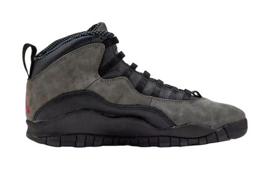 Jordan Air Jordan 10 Slip Resistant Abrasion Resistant Mid top Vintage Basketball Shoes Unisex Black vjkicks