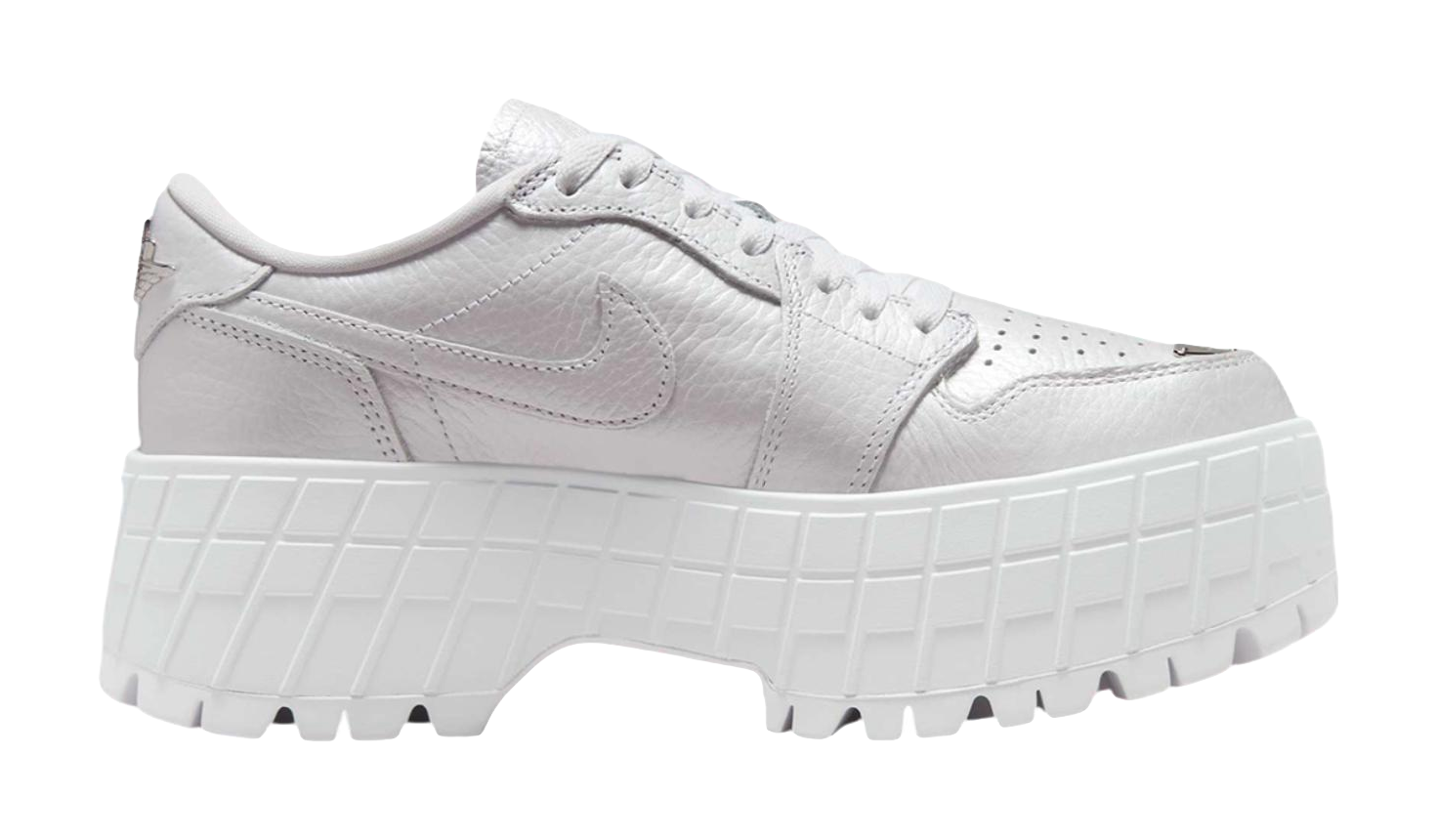 Jordan 1 Brooklyn Low White Metallic Silver Womens vjkicks