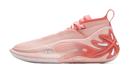 LiNing Wow11 Cushioning Anti-Slip And Wear-Resistant Lightweight Rebound Mid-Top Basketball Shoes Mens Frosting Pink vjkicks