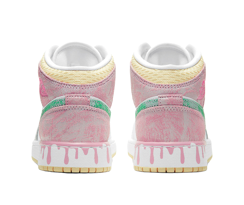 Jordan 1 Mid Paint Drip GS vjkicks