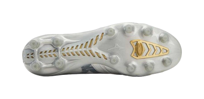 Mizuno Morelia Neo 4 Cushioned Slip Resistant Abrasion Resistant Soccer Shoes Mens Silver vjkicks