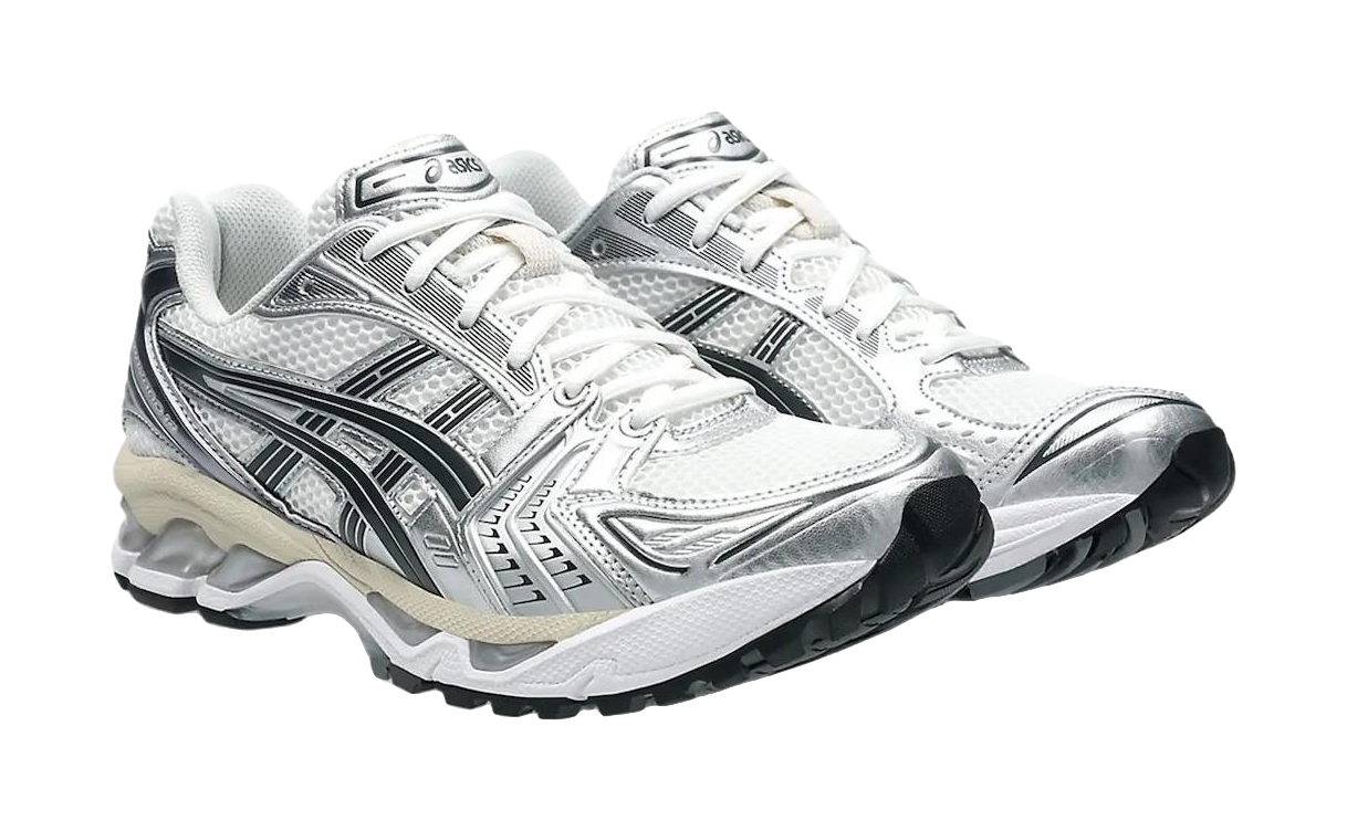 ASICS Gel Kayano 14 Low top GEL Cushioning Gel Casual Running Shoes Unisex Silver White vjkicks