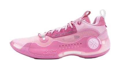 LiNing WOW 10 Cushioning, Wear Resistant Low top Basketball Shoes Mens Pink vjkicks