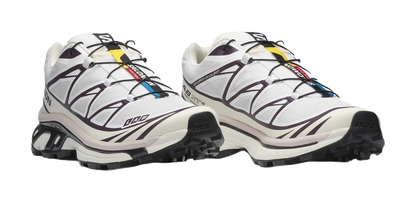 SALOMON XT 6 Cushioning Coverage Support Abrasion Resistant Low top Casual Running Shoes Unisex White vjkicks