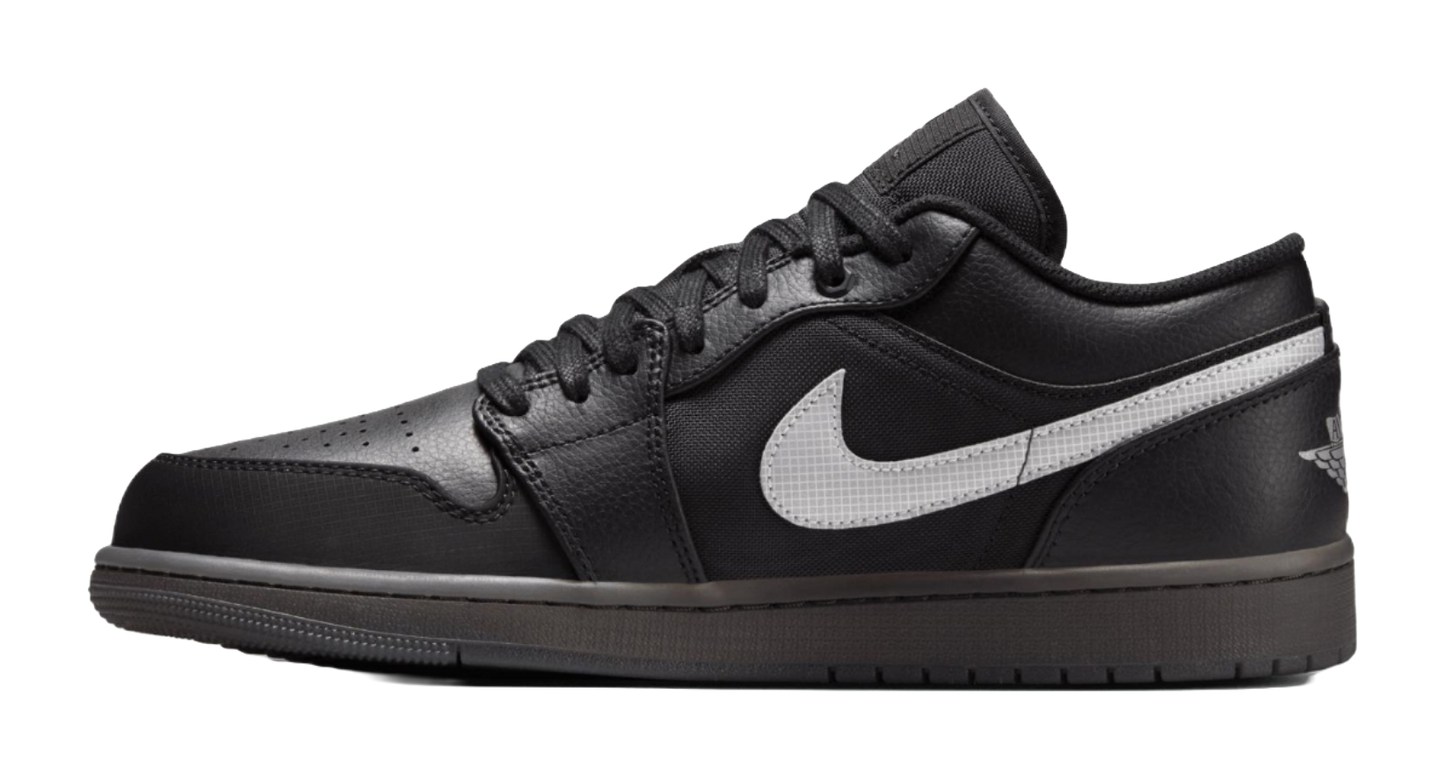 Jordan 1 Low Black White Dark Smoke Grey vjkicks