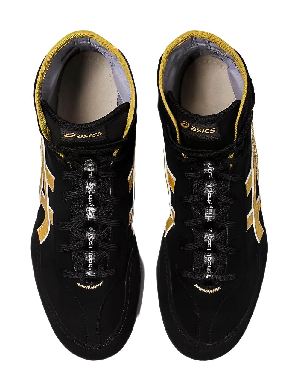 ASICS Dan Gable Evo 3 Black Rich Gold vjkicks