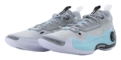 LiNing Non-slip Wear-resistant Shock Absorption Low-Top Basketball Shoes Mens Blue vjkicks