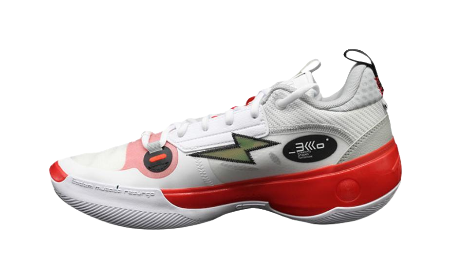 LiNing Wades Way 10 Low Cushioning, Wear Resistant Low Top Basketball Shoes Mens White Red vjkicks