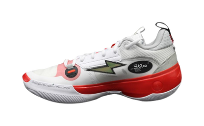 LiNing Wades Way 10 Low Cushioning, Wear Resistant Low Top Basketball Shoes Mens White Red vjkicks