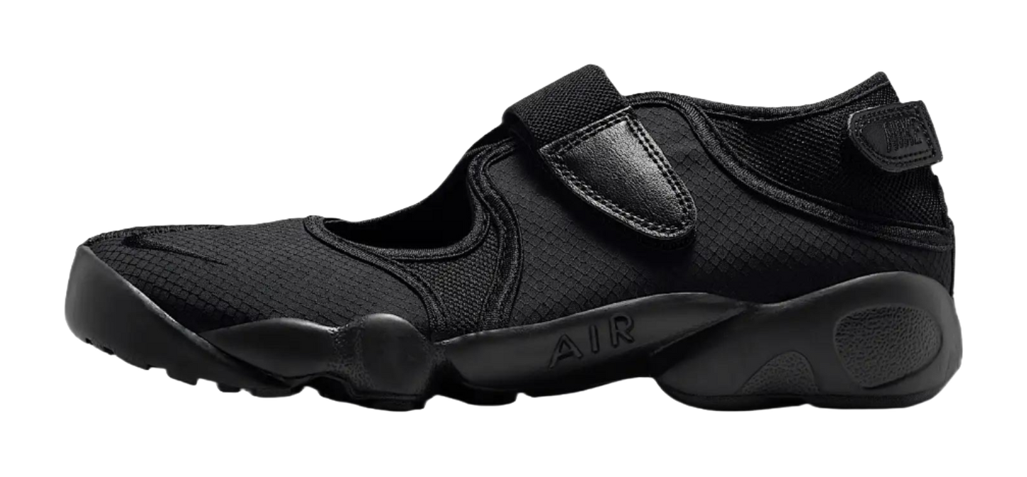 Nike Air Rift Breathable And Lightweight Low Top Running Shoes Womens Black vjkicks