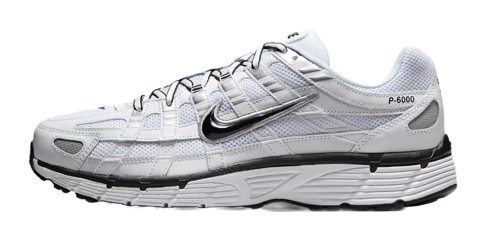 Nike P 6000 White Metallic Silver Black vjkicks