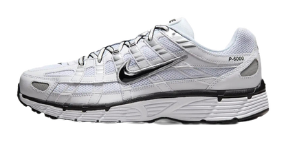 Nike P 6000 White Metallic Silver Black vjkicks