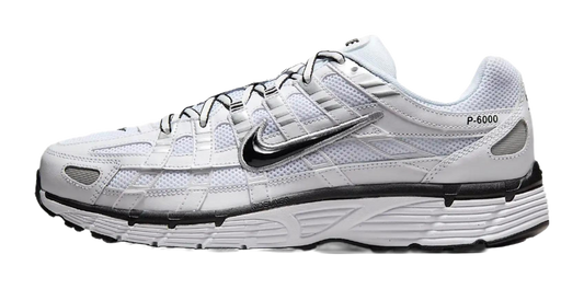 Nike P 6000 White Metallic Silver Black vjkicks
