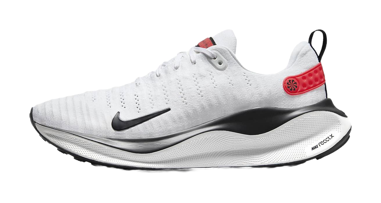 Nike ReactX Infinity Run 4 White Black Light Crimson vjkicks