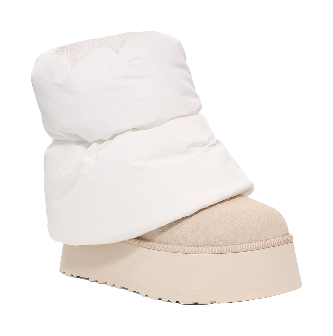UGG Classic Mini Dipper Puffer Boot White Ceramic Womens vjkicks